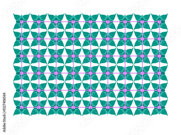 Fototapeta Colorful Geometric Pattern with Repeating Shapes