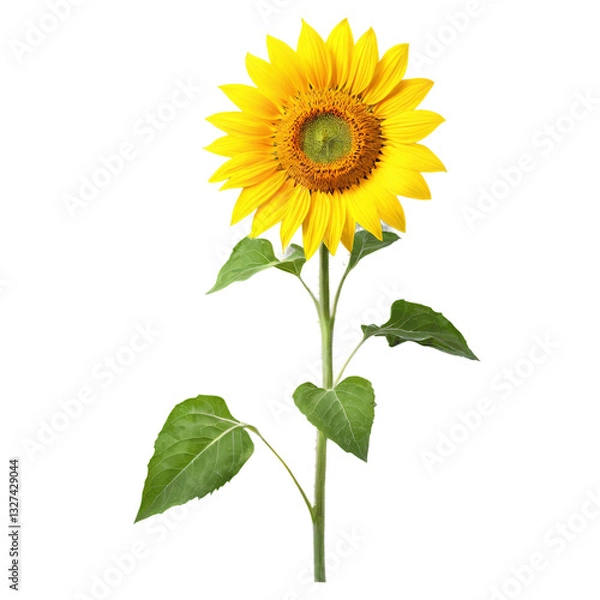 Fototapeta sunflower isolated on transparent background