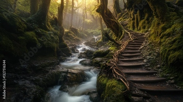 Fototapeta Enchanting River Trails for Nature Lovers and Adventurers