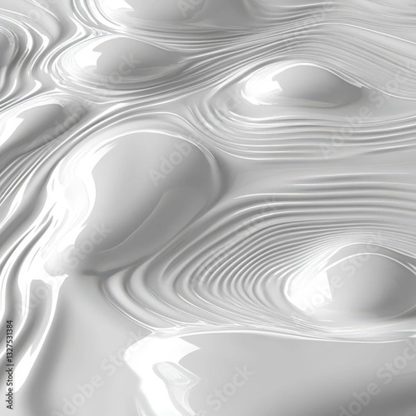 Fototapeta Abstract Architectural Design: Fluid Forms and Modern Structures