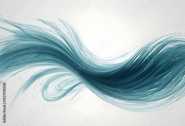 Fototapeta Gentle dynamic strokes, soft motion, controlled energy.