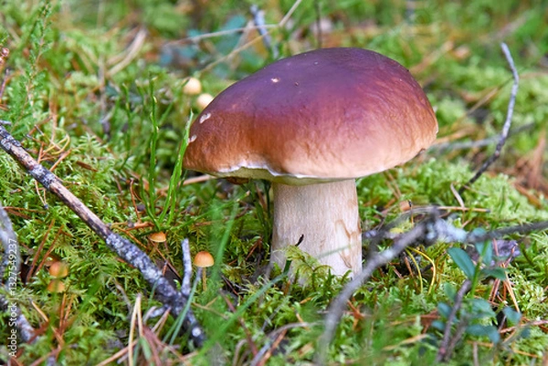 Obraz Borowik w puszczy