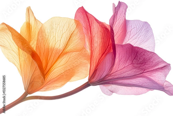 Obraz Beautiful translucent flowers in vibrant colors