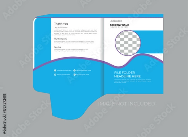 Obraz Marketing Presentation Folder Design