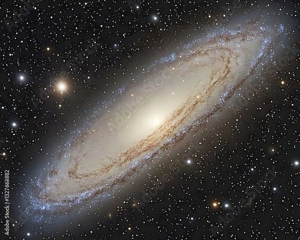 Fototapeta Galaxy spiral structure. Space exploration science background