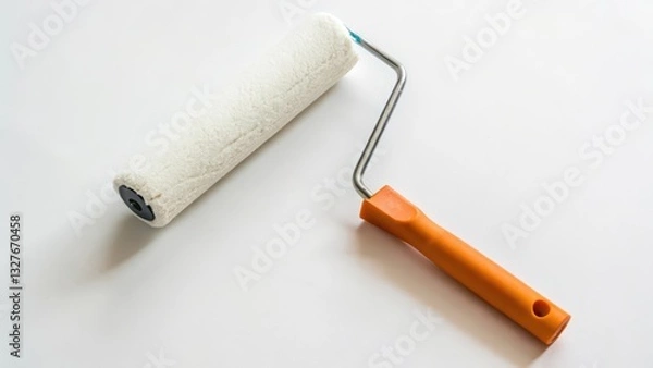 Obraz Paint Roller on White Background