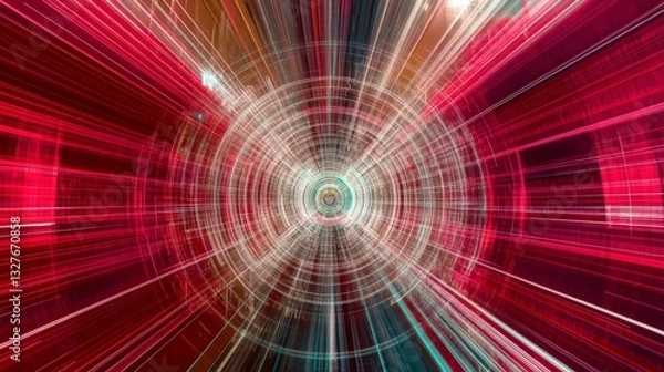 Fototapeta Dynamic Digital Art: Abstract Technology Design