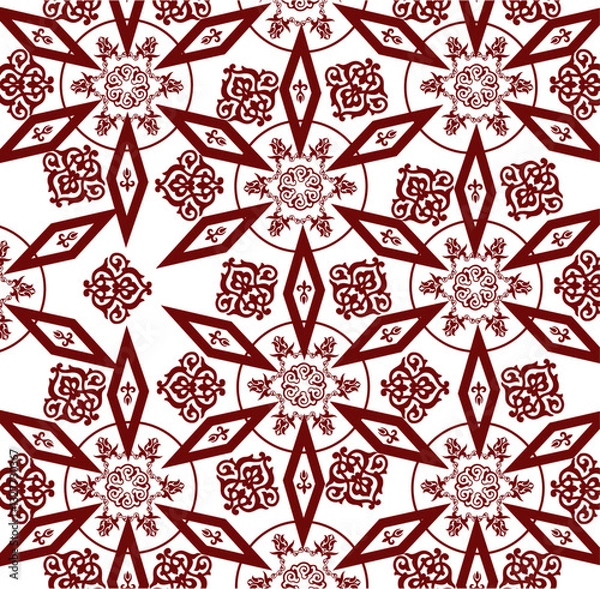 Obraz Novruz seamless pattern with sweets on white background