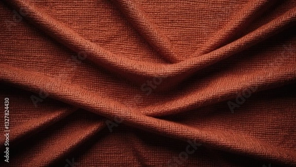 Fototapeta A textile or cloth texture communicates a soft, tactile surface defined by its weave, fiber type, and finish. The texture can vary from smooth and sleek, like satin or silk, to coarse and rugged.