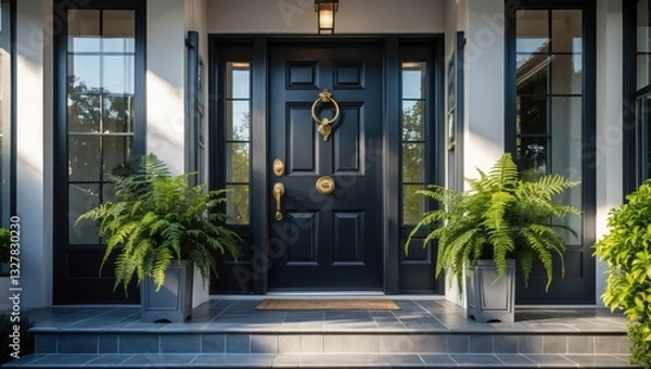 Fototapeta Inviting entrance featuring a front door