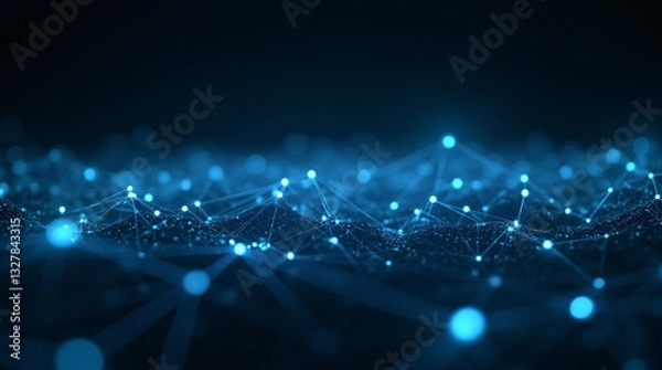 Fototapeta Futuristic Design: Digital Patterns and Technology-Driven Art