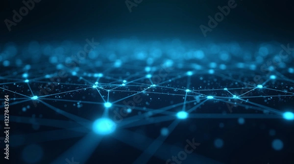 Fototapeta Futuristic Design: Digital Patterns and Technology-Driven Art