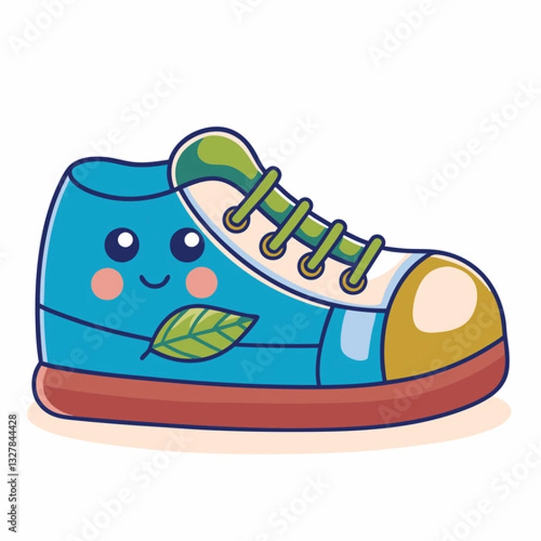 Obraz Playful cartoon shoe design digital art whimsical aesthetic bright colors creative concept
