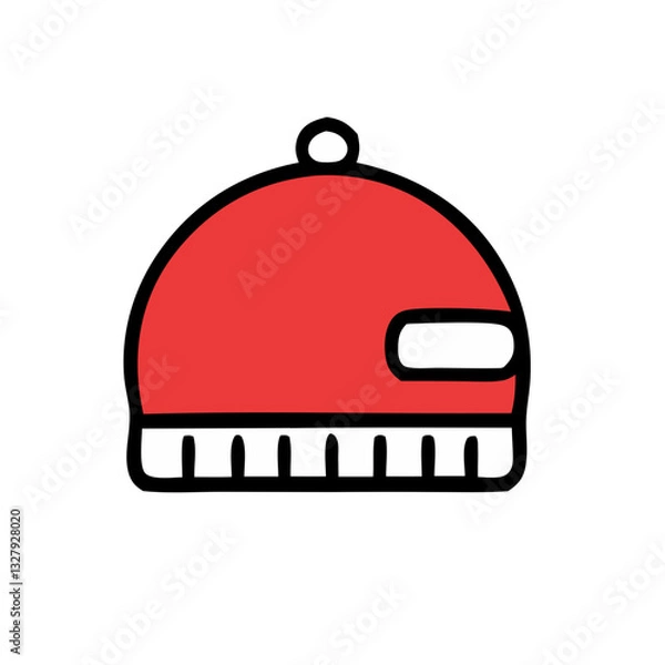 Obraz red hat design illustration