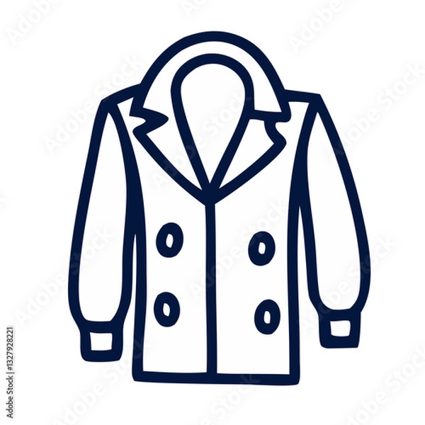 Obraz white lab coat design illustration