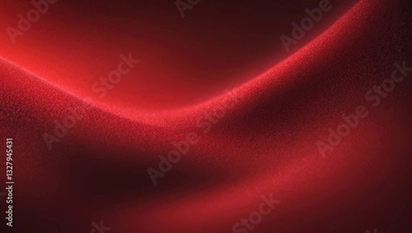 Obraz Abstract Red gradient soft background with grainy noise texture banner.