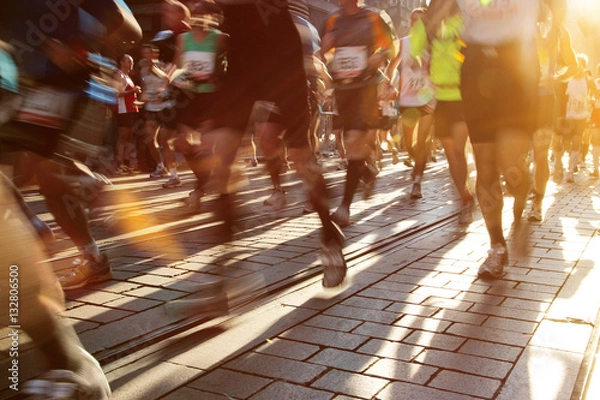 Obraz Grupa biegaczy