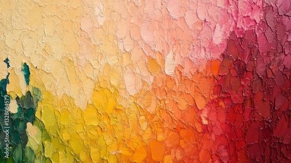 Obraz Abstract Colorful Impasto Painting Texture