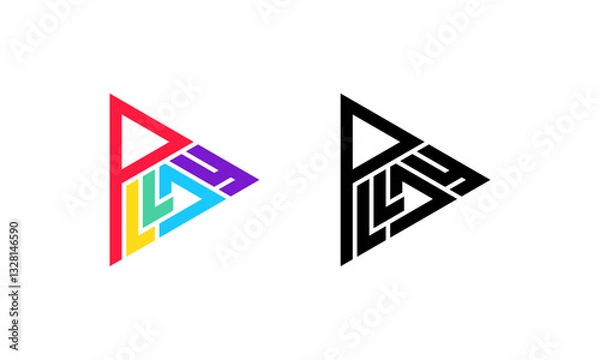 Obraz premium play logo full color