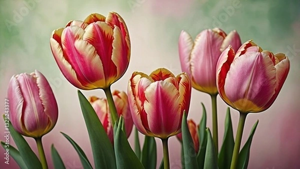 Fototapeta Elegant Pink Tulips