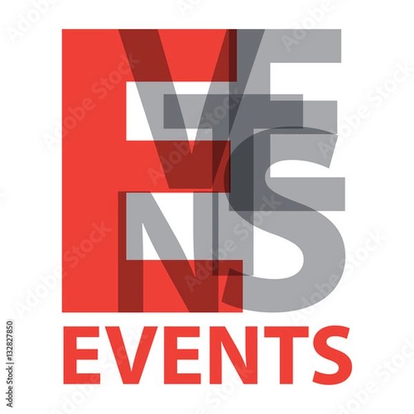 Fototapeta Vector events. Broken text