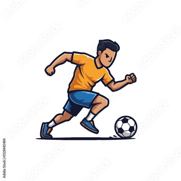 Obraz "Soccer Player in Action"