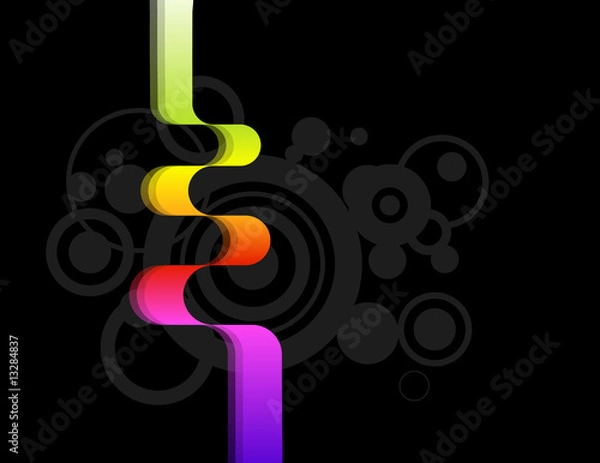 Fototapeta gradient ribbon