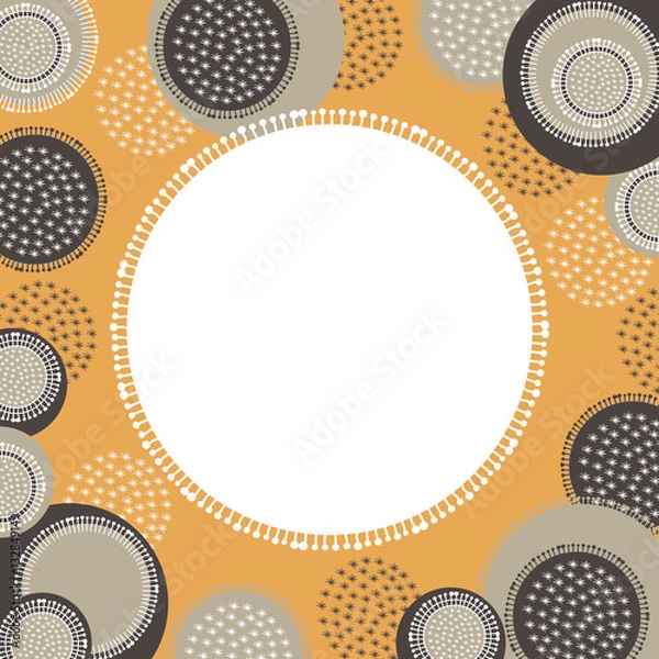 Obraz Floral doodle background texture illustration