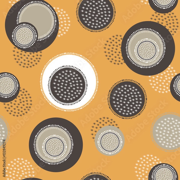 Obraz Floral doodle seamless background texture