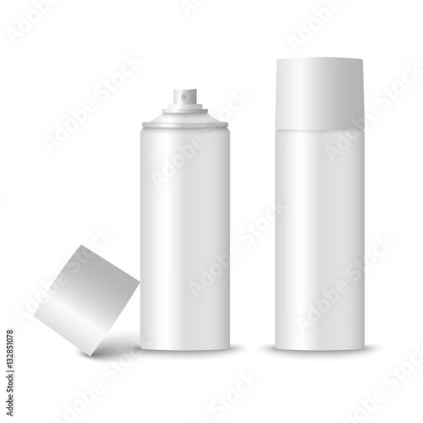 Obraz Blank white spray bottle template