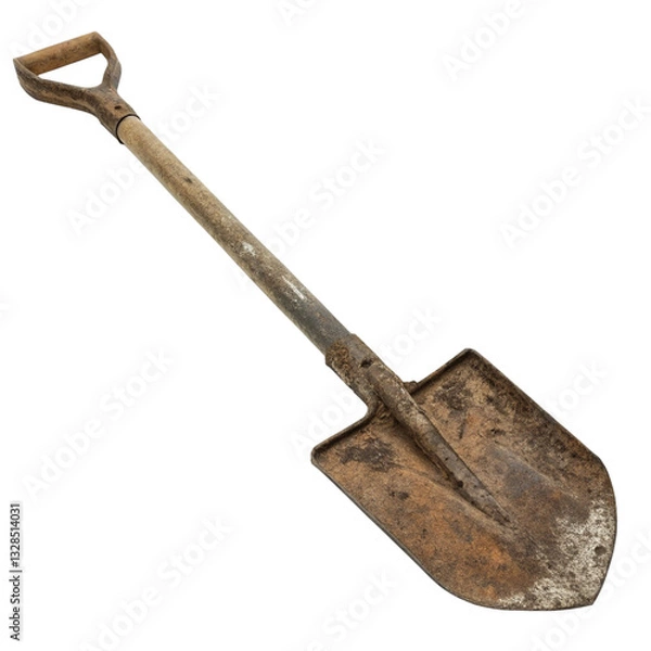 Fototapeta rusty old shovel