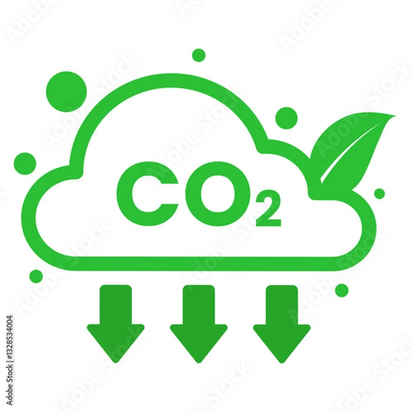 Fototapeta CO2 Emission Reduction