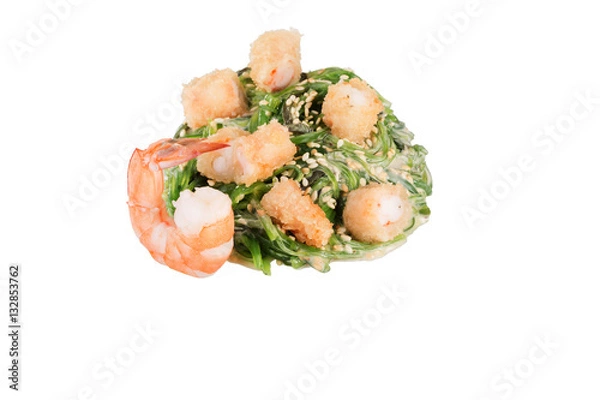 Obraz Salad with shrimps