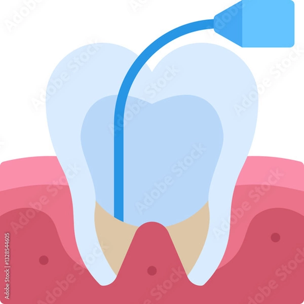 Fototapeta Root canal icon