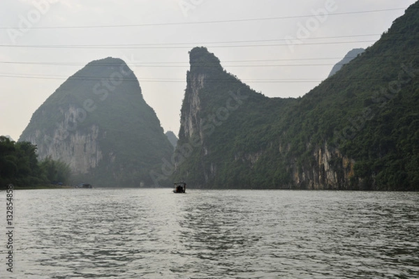 Obraz Raft on the Li river, China