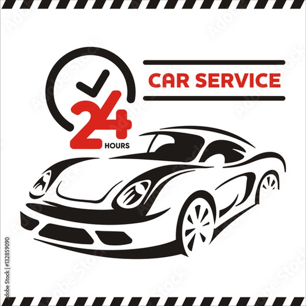 Fototapeta auto car service
