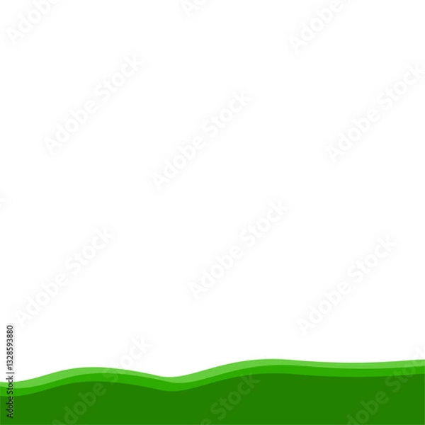 Obraz Green bottom border