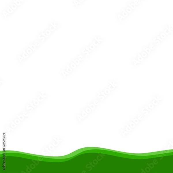 Obraz Green bottom border