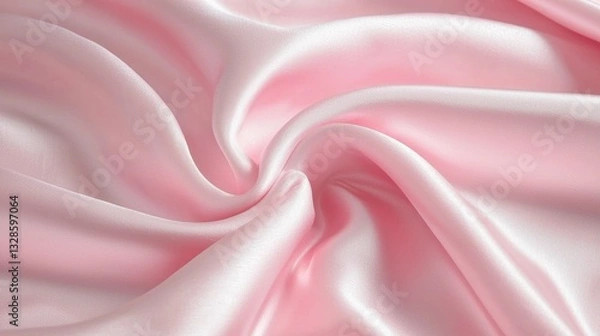 Fototapeta Soft Pink Satin Fabric Abstract Background for Fashion and Textile Design Projects