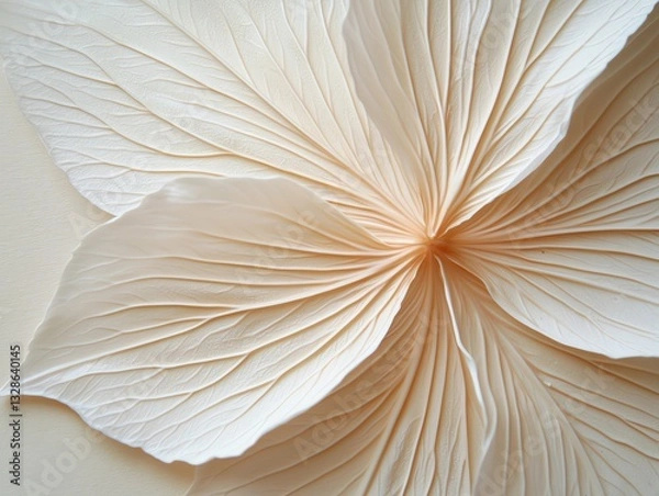 Obraz Macro of translucent flower veins glowing under natural light, flora artistry, nature harmony