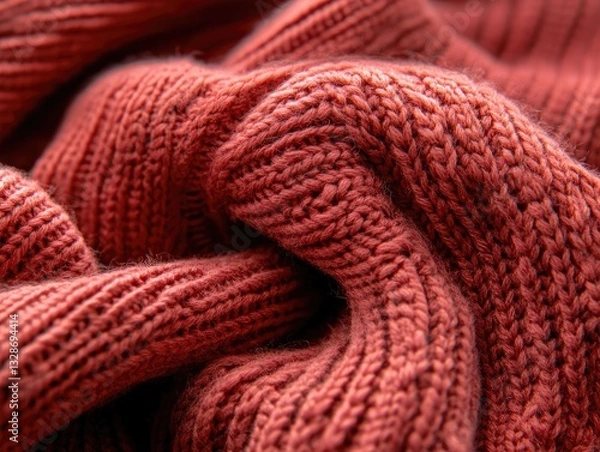 Obraz Textured Knit Fabric Close-Up.