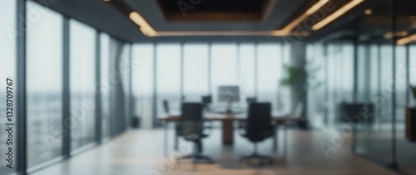 Obraz 快適なオフィス環境、素材用ぼかし画像