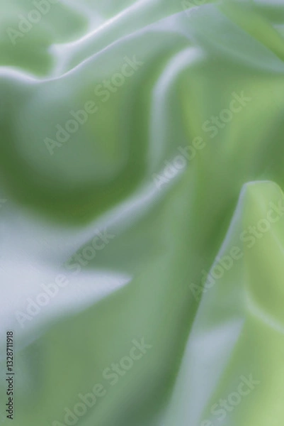 Fototapeta Elegant Light Blue Satin Fabric with Soft Folds – Abstract Texture