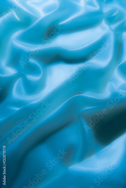 Fototapeta Shiny Blue Fabric Texture – Elegant Abstract Background