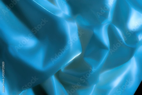 Fototapeta Shiny Blue Fabric Texture – Elegant Abstract Background