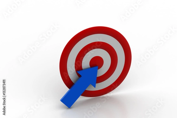 Fototapeta Target board with arrow