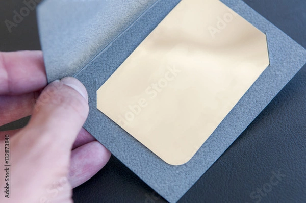 Obraz holding a vip card