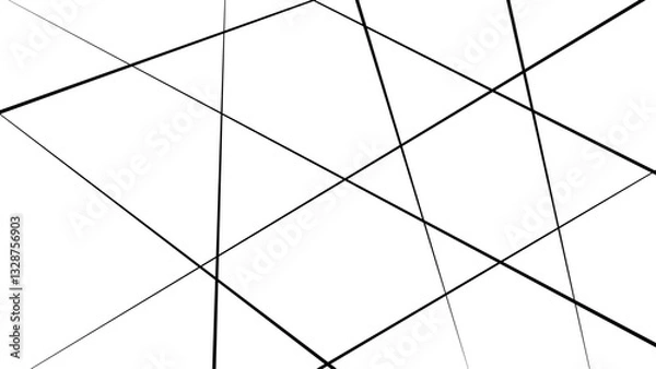 Fototapeta Vector seamless pattern. Striped abstract background. Minimalistic monochrome texture, Abstract White and black wavy lines and geometric design and modern grid background. 