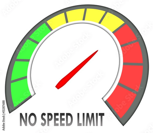 Fototapeta no speed limit