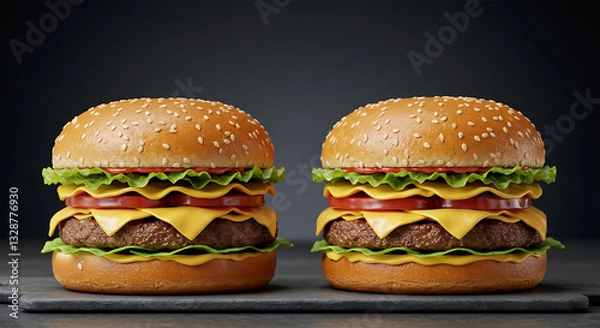 Obraz burger with cheese